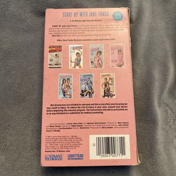 Jane Fonda START UP 1987 VHS Special Limited Edition - Picture 3 of 5